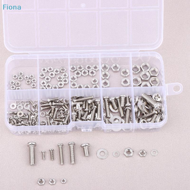 320Pcs Screws Nuts Washers Assortment Kit, Stainless Steel Hardware Fastener Set for Repair DIY
