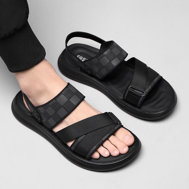Men's High Quality Casual Sandals Summer Outdoor Waterproof Anti Slip Soft Sole Comfort Beach Shoes Fashion Lazy Driving Slipper