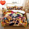 Anime One Piece Duvet Cover Set Comfortable and Warm Bedding Set for Decorating Your Bedroom and Enhancing Home Life Teens Gifts