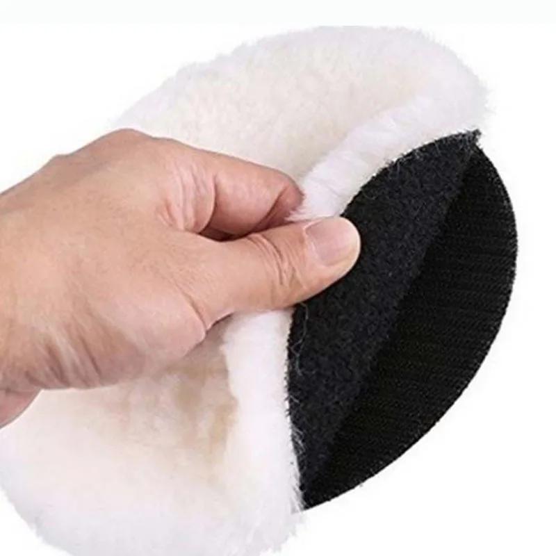 Imitation Wool Ball Polishing Disc 3-7 Inch Universal Car Motorcycle Paint Care Car Beauty Polishing Waxing Disc Self-adhesive