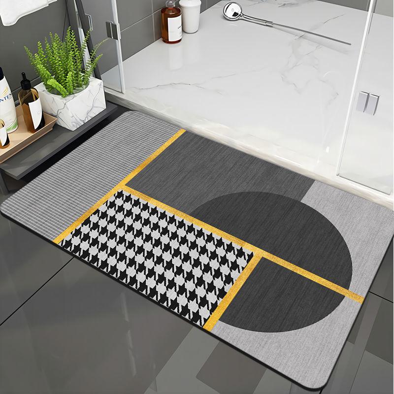 Diatom Mud Bathroom, Bathroom Entrance, Kitchen Floor Mat, Anti Slip, Absorbent, Wear-resistant, Quick Drying Mat