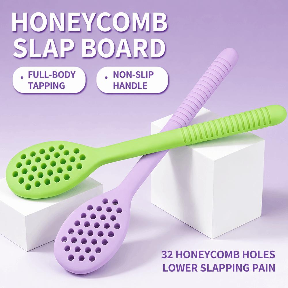 Silicone Meridian Tapping Board Multi Hole Design Meridian Massager Body Patting Tool Home