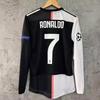 Vintage 1920 Juventus Jersey Home Serie A Champions League No. 7 Long Short-Sleeved Set Football Jersey Fans