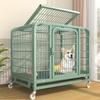 Medium & Large Dog Indoor Kennel with Full Square Tube Design and Built-in Toilet