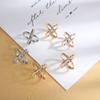 Gold Silver X Scarf Buckle Multipurpose Cross Hollow Smooth Scarf Shawl Buckle