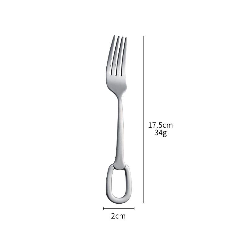 

1 предмет роскоши столовые приборы из нержавеющей стали нож вилка ложка столовые приборы столовая посуда ручка подвесной дизайн настраиваемый логотип набор столовых приборов