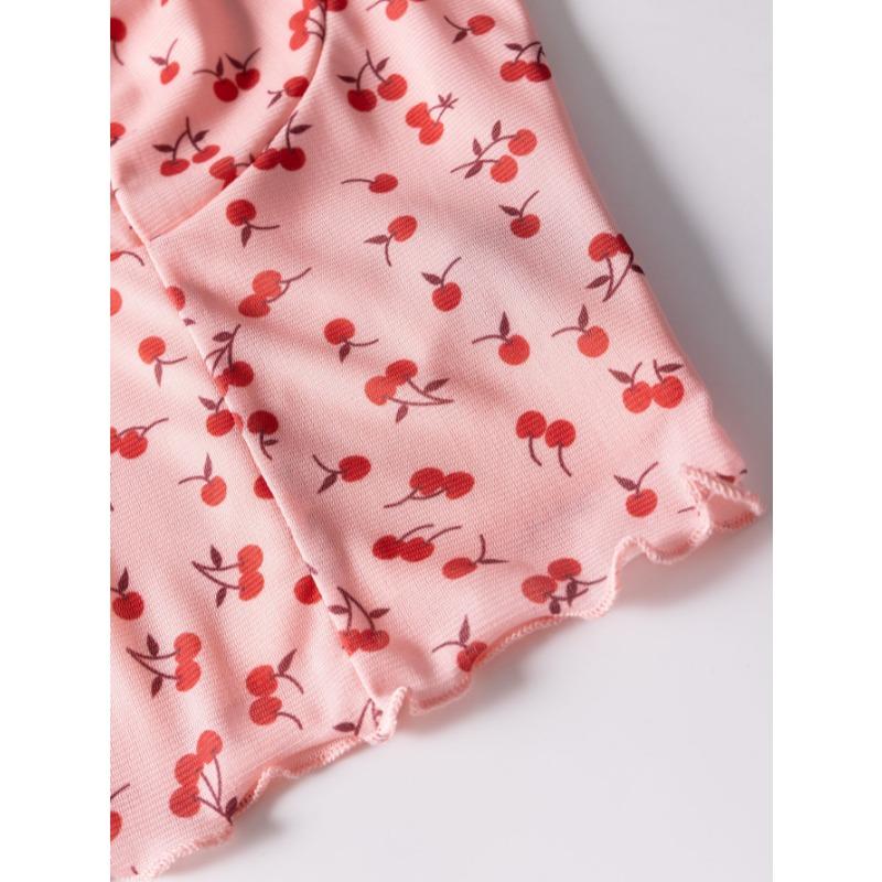 Women's Cherry Blossom Mesh Spliced Lace Camisole Top