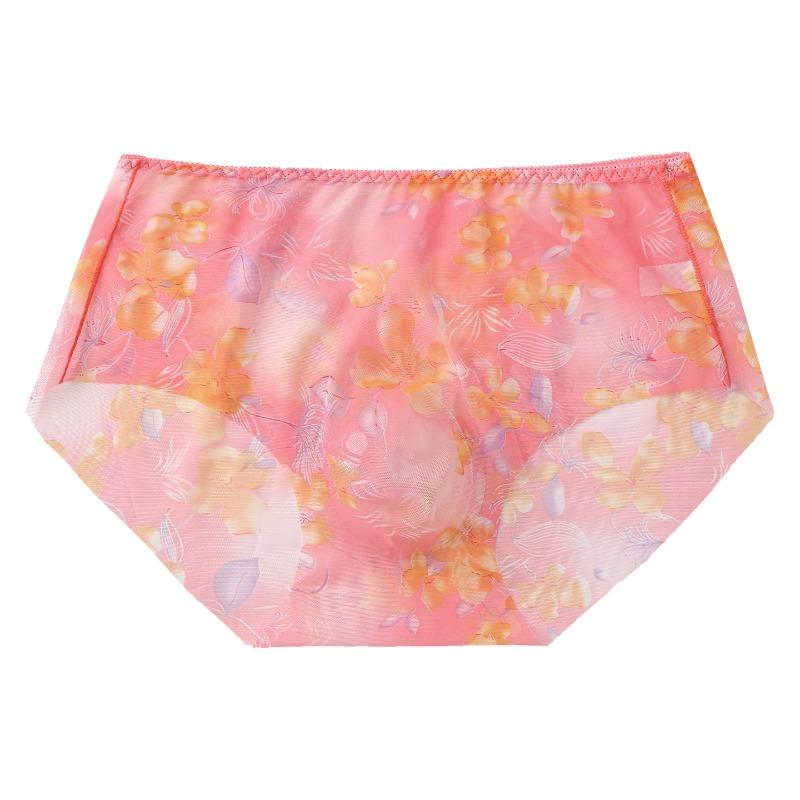 Men Ultra Thin Floral Mesh Briefs See Through Sissy Pouch Panties Male Soft Breathable Underwear Cuecas Women Panties For Men