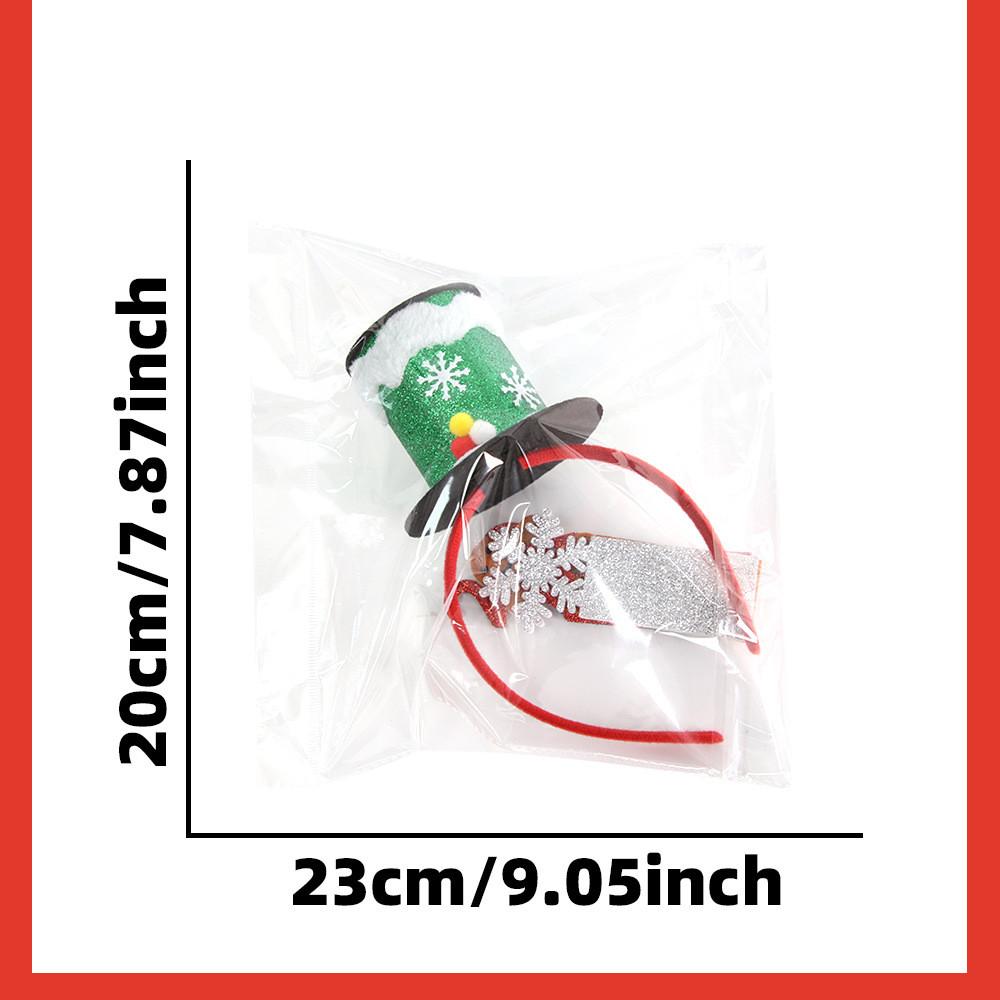 Playful Green Red Silver Christmas Headbands For Kids With Fun Replacement Tags Included