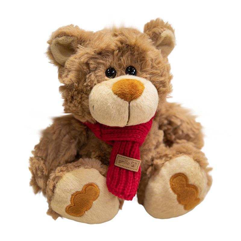 Cross Border 8 Inch Grabber Doll Teddy Bear Doll Birthday Gift Scarf Bear Doll Bear Plush Toy