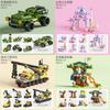 Military Transforming Fire Truck Building Block Set For Kids Educational Play