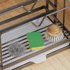 Carbon Steel Kitchen Countertop Organizer WIth Chopstick Cage With Drainage Tray Kitchen Stand Holder Wall Mounted/Countertop