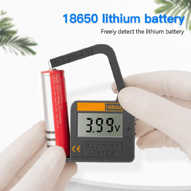 168Max Battery Tester Digital Battery Tester Easy to Use for 3A Button Batteries