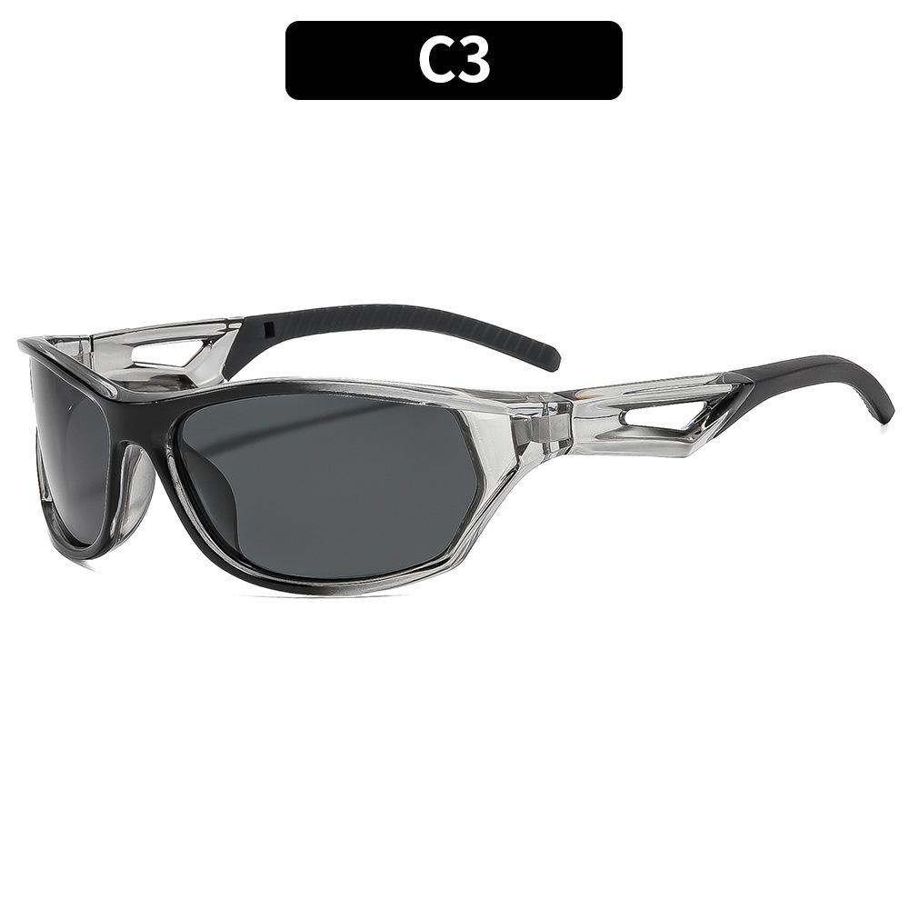 European And American Fashion New Retro Cycling Sunglasses Personalized Versatile Street Shooting Trend Colorful Sunglasses Men'S Sports Glasses