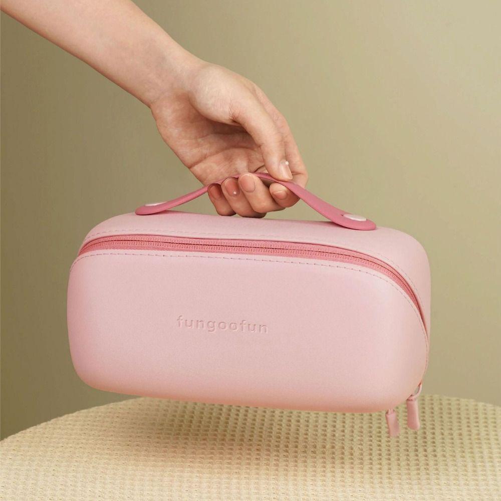 Trendy Large Capacity Capsule Cosmetic Bag Waterproof Portable Toiletry Bag Luxury Design Travel Washing Bags for Women