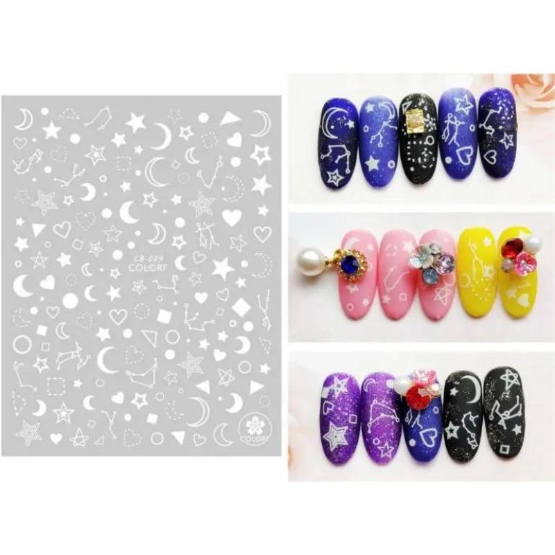 1pc Nail Art Water Sticker Animal Cartoon Feather Landscape Animal Decoration