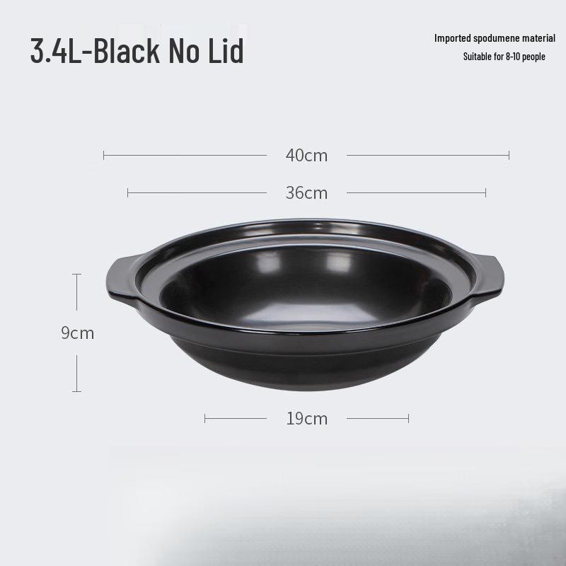 LIEI Commercial Ceramic Shallow Casserole Dish