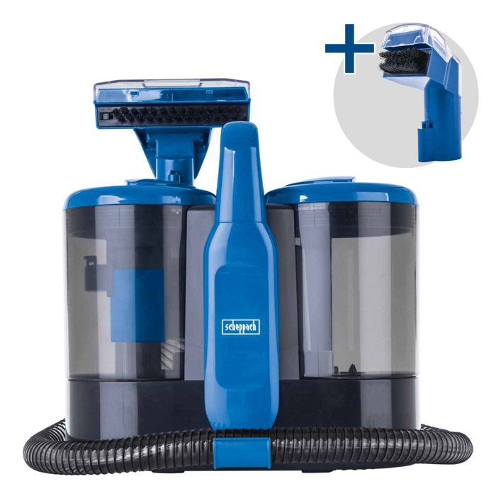Nettoyeur détacheur / Shampouineuse SCHEPPACH - SWC600 - 600W - 15Kpa - Réservoir 1,5L - Tuyau 1,2m - Accessoires inclus