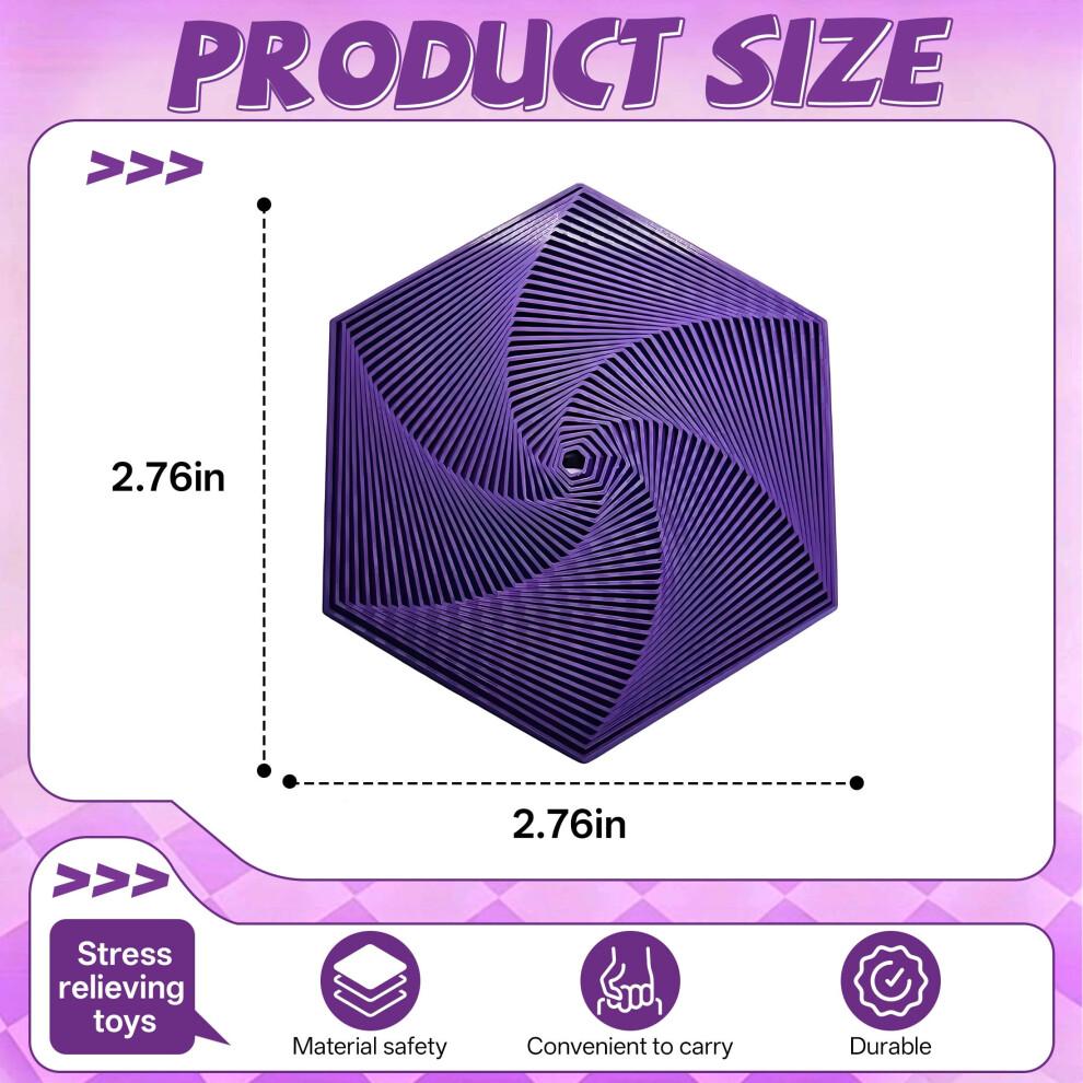 Autism Sensory Toys,3D Sensory Fidget Star,Anxiety Toys for Adults Stress Relief,Purple,S