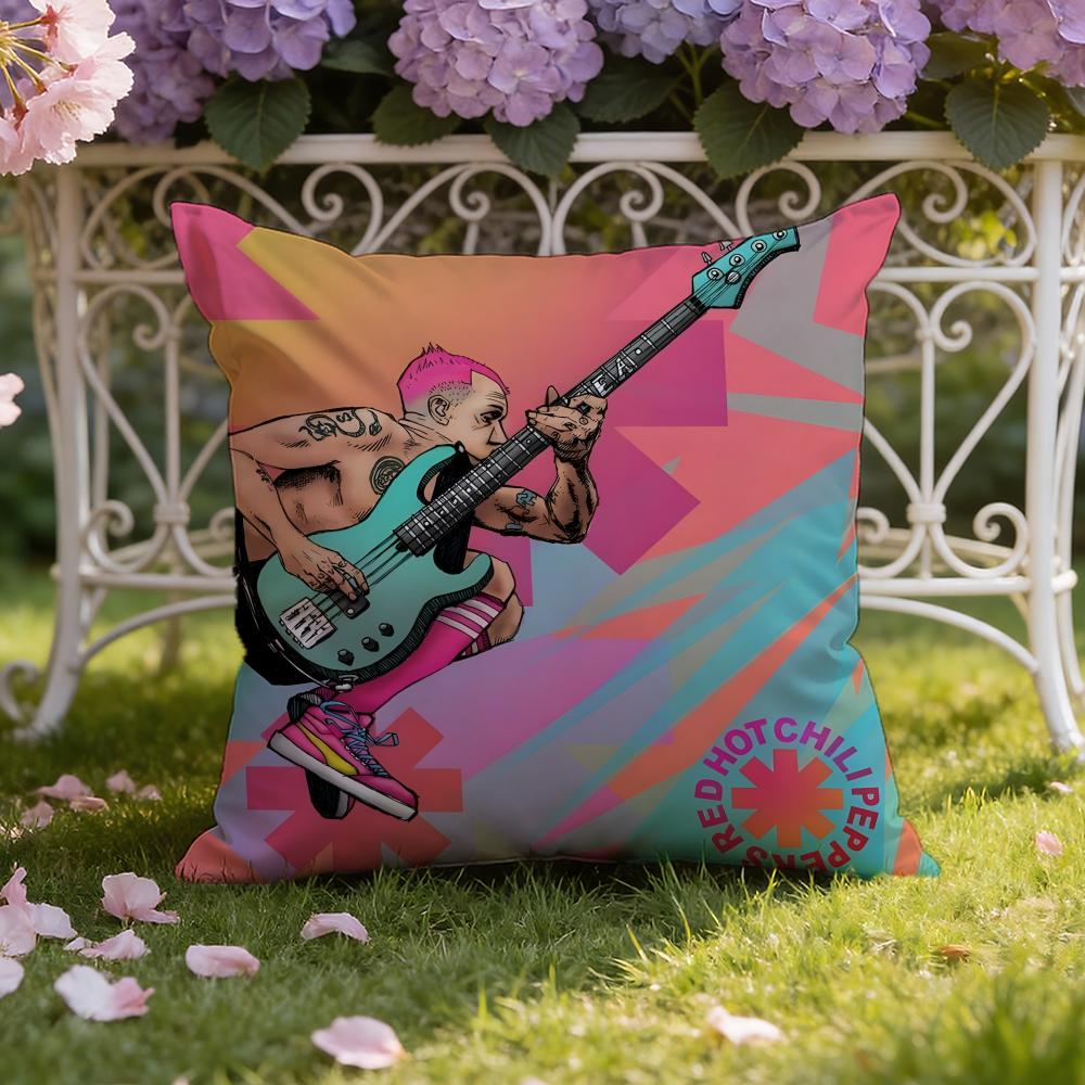 Band R-Red Hot C-Chili Peppers Cushion Cover Home & Car Dual-Scene Pillow Cover: Reversible for Premium Comfort