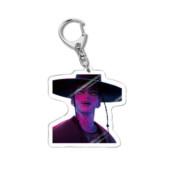 Korean Pop Cartoon Charm Acrylic Anime Character Boy Tiger Keychain Charm Cute Bag Backpack Charm Collectible Gift for Fans