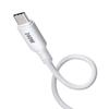 SANWA SUPPLY USB Silikonkabel 2.0 Type-C (PD240W, 0,5m, Hvit) KU-CCPES05W