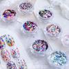 1Jar Colorful Iridescent Laser Nail Glitter Mixed Sequin Flakes DIY Nail Art Decoration Manicure Accessories