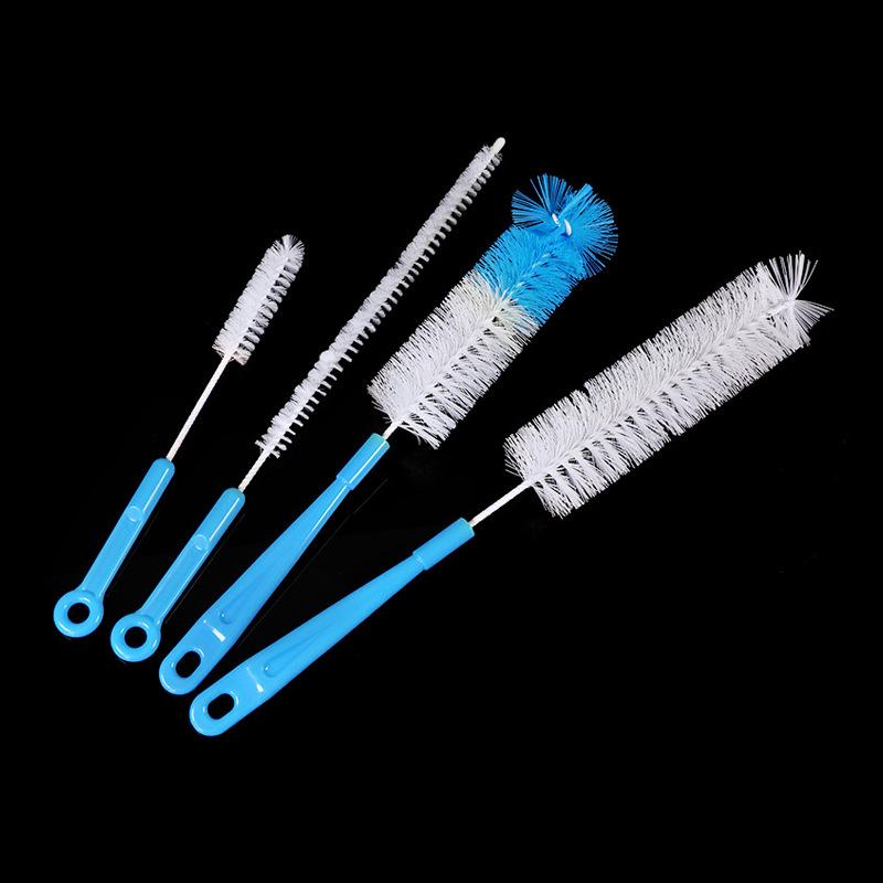 4-Piece Bottle Brush Set: Long Handle Cup and Straw Cleaning Brushes for Kitchen