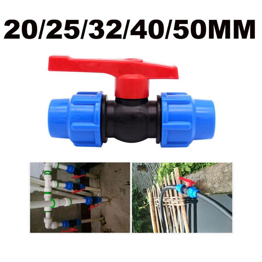 Water Pipe Joint Valve Switch with Quick Connector Leak Resistant Valve for PE Union Pipe Fittings and Plumbing Systems