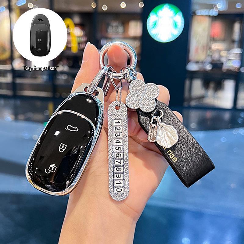 High-End Full-Coverage Car Key Cases & Buckles for 2020-2021 Li Auto ONE Models