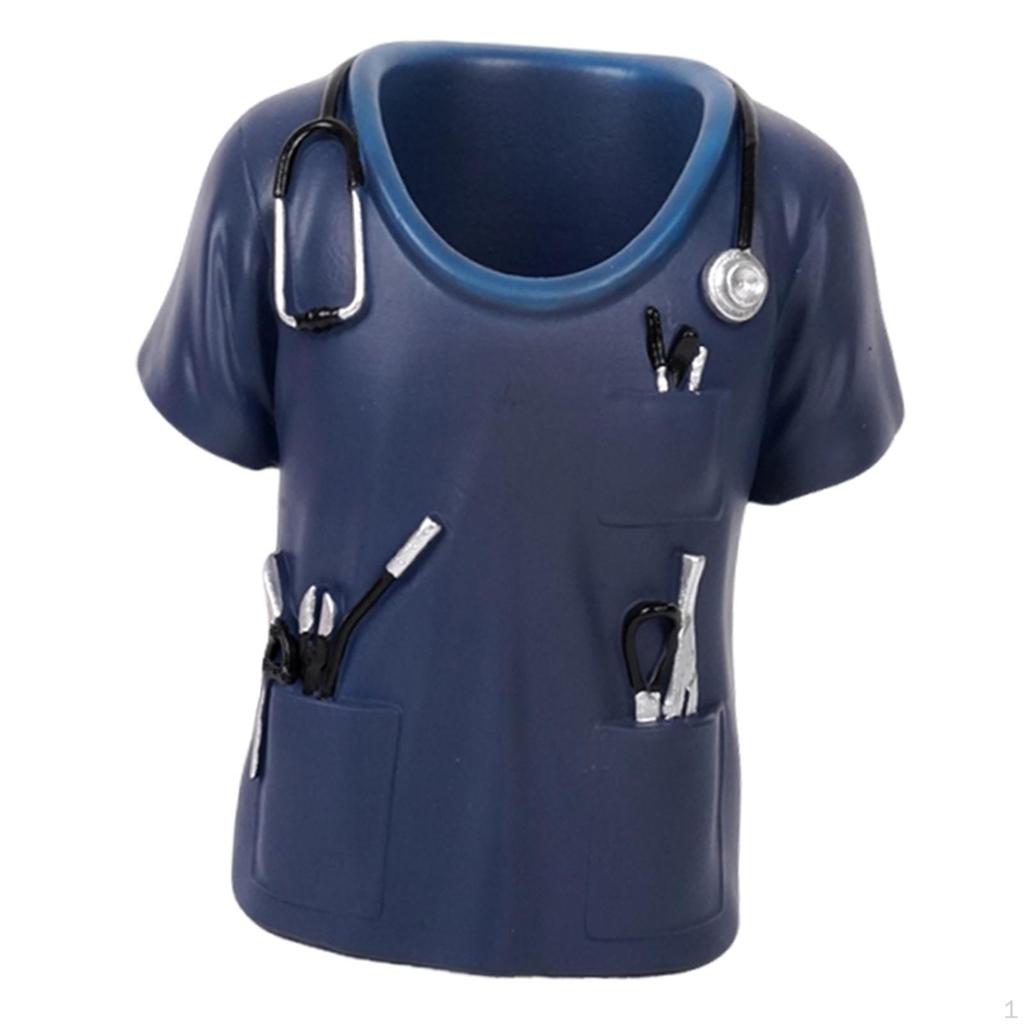 Nurse Scrub Top Pen Holder Gift Pencil Tabletop Ornament for Desk Shelf