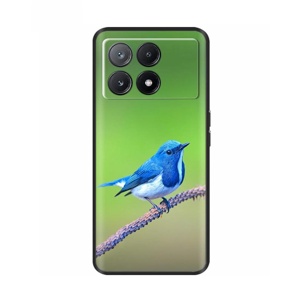 For Xiaomi Poco X6 Pro Case PocoX6 Fashion Cat Flower Soft Silicone Back Phone Case for Poxo C6 PocoX6 Pro X 6 Cases Etui Funda