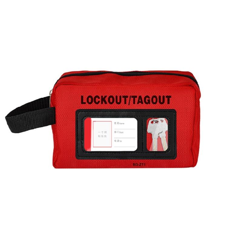 

Lockout Bag Lockout Tagout Bag Polyester Cloth Large Capacity Heat Resistant Lockout Tagout Storage Bag with Display 1