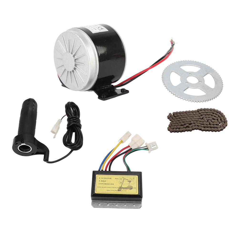 12V 250W Electric Bicycle Motor Kit 2750RPM High Speed Electric Gear Motor with Controller for Motorcycle
