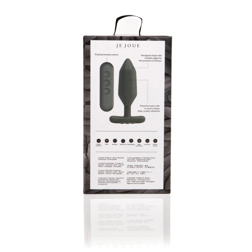 Je Joue - Onyx Butt Plug with Remote Control Black