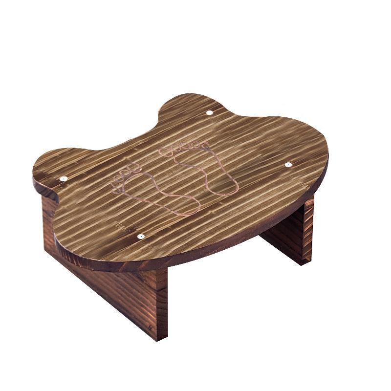 1Pc Wooden DIY Children's Booster Stool Adults Bath Stool Toilet Solid Wood Step Stool Bathroom