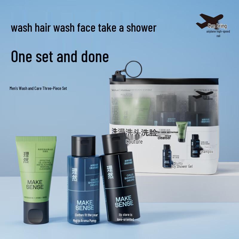 Liran Men s Travel Wash & Care 3-Piece Set