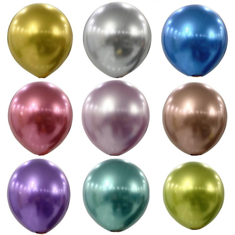18 Inch Large Size Chrome Latex Metallic Balloons Globos for Wedding Birthday Decor