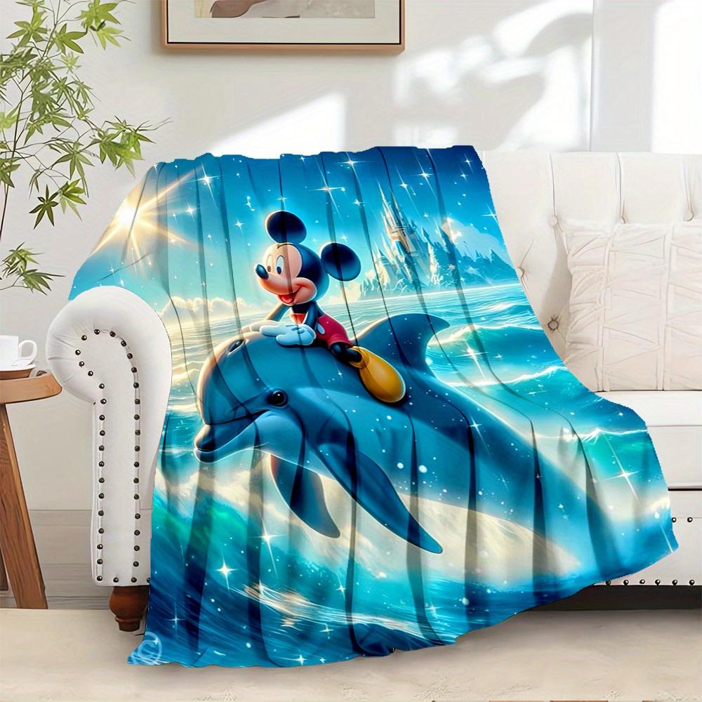 

1 pc Flannel Minnie Mouse with Kitten Bedding Throw Blanket Sofa Cover Gift Home Decorative Plush Warm Soft Cozy Lightweight for Adults Bedr 130x150cm