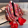 Women 180*90cm Fashion Beautiful Soft Silk Scarves Female Lady Shawl Hijab Wrap Foulard Bandanna Muffler Beach Pareo