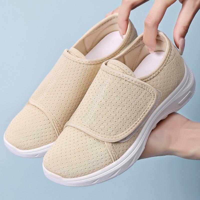 Versatile New Convenient Velcro Women's Shoes with Breathable Mesh and Soft Sole for Comfortable and Easy Travel