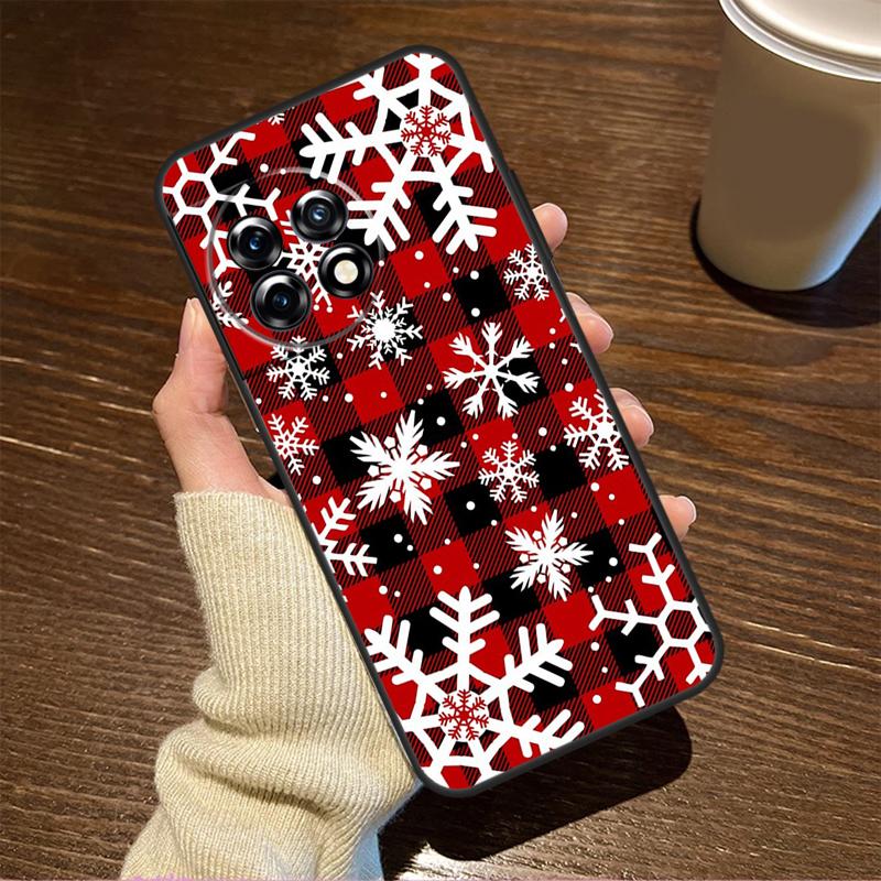 Snow Snowflake Winter Case For OnePlus 13T 10T 8T 10R 13R 15 R 13 12 11 9 10 Pro Nord CE 5 2 3 4 Lite N20 N30 Cover