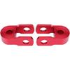 Rear Shock Extender, Aramox 2PCS Absorber Riser Universal Motorcycle High Damping Device Thicken Pad Chassis Extender Taper Riser With Screws Red