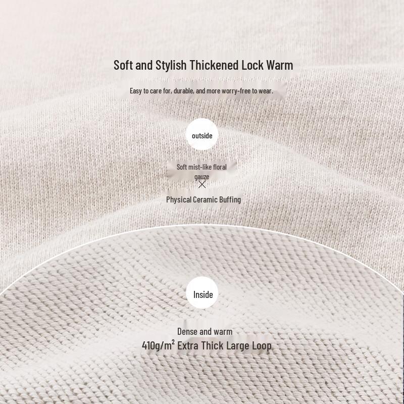 Babylove Kids' Thickened Cotton Terry Fleece Pants