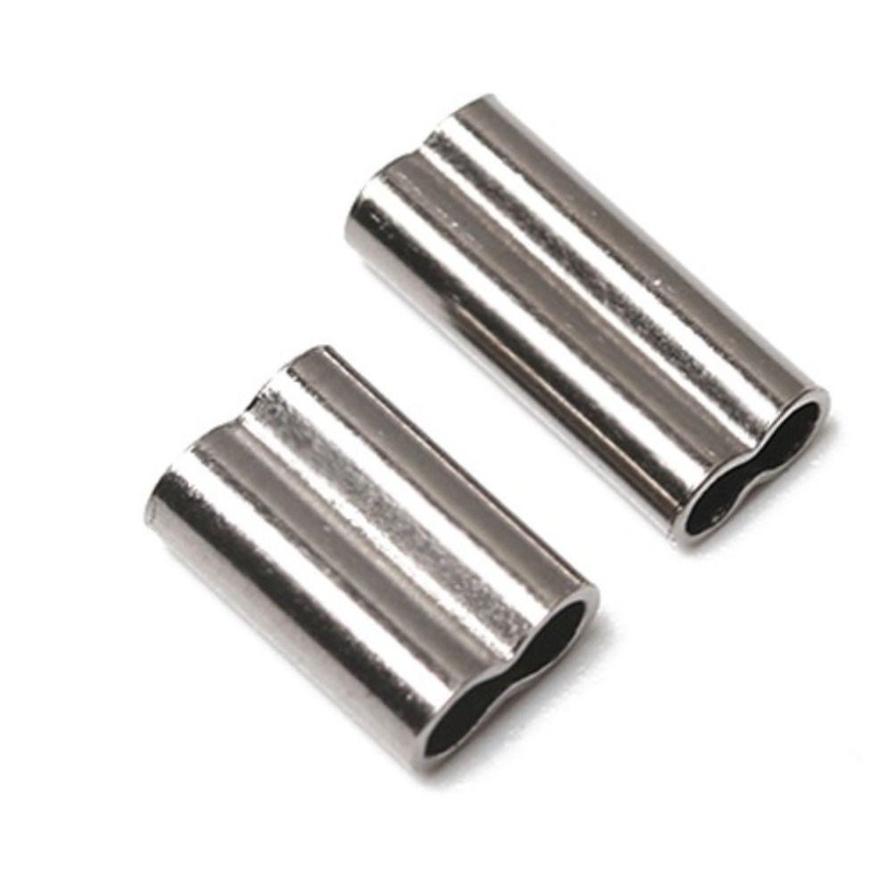 Saltwater Fishing Fishing Fix Tube Wire Crimps Sleeves Double Barrel Tube Fishing Copper Sleeves