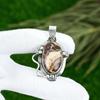 Sisters Day Deal Coconut Jasper Stone Bezel Birthday Pendant 925 Sterling Silver
