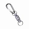 Magnet Buckle Fly Fishing Magnetic Net Release Clip Hanging Holder Lanyard Clip(Single, Silver)