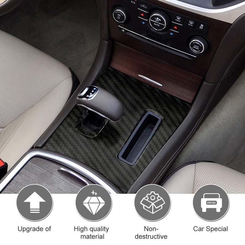 ABS Ozdobný kryt panelu řazení, samolepka, vhodný pro Chrysler 300/300C, pro Dodge Charger 2010-2014, příslušenství interiéru auta