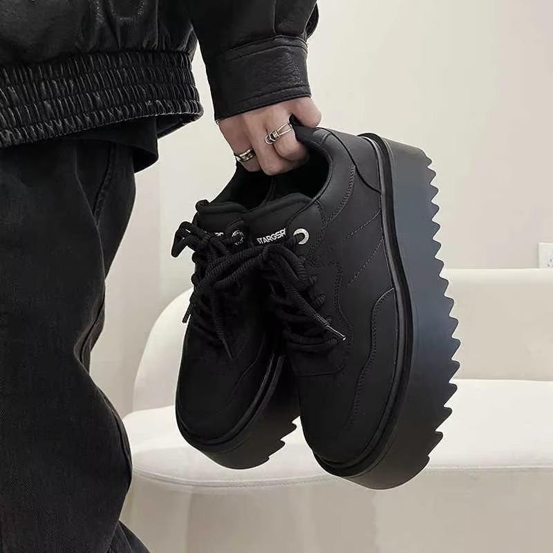Fashion Men's Shoes Spring Autumn New Men Thick Soled Casual Sneakers High Quality Comfortable Soft Board Shoes Versatile Zapatos Hombre