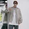 Men's High-End Short Leather Motorcycle Jacket - Trendy Spring/Autumn Street Style with Stand-up Collar